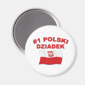 Nr. 1 Polski Dziadek Magneet (Voorkant / Achterkant)
