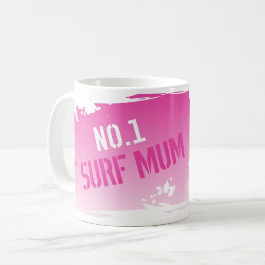 Nr. 1 Surf Mom Koffiemok (Voorkant links)