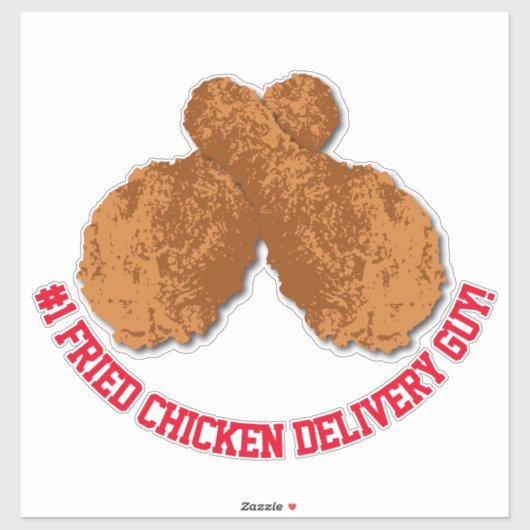 Nr 1 Top Gebraden Kip Afhaalmaaltijd Guy Winnaar Sticker (Vel)