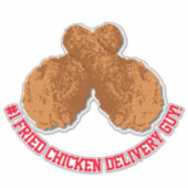 Nr 1 Top Gebraden Kip Afhaalmaaltijd Guy Winnaar Sticker (Voorkant)