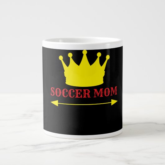 Nr 1 voetbalmoeder grote koffiekop (Voorkant)