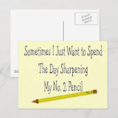 Nr. 2 potlood T-Shirts & Gifts Briefkaart (Voorkant / Achterkant)