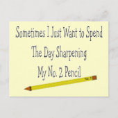 Nr. 2 potlood T-Shirts & Gifts Briefkaart (Voorkant)