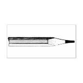Nr. 2 Potloodtip Rubber Art Stamp Rubberstempel (Afrduk)
