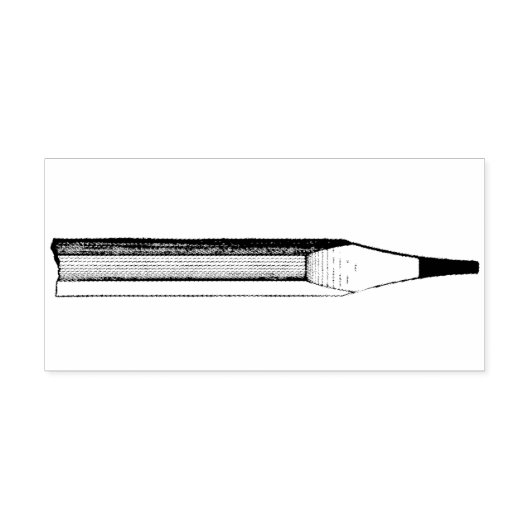 Nr. 2 Potloodtip Rubber Art Stamp Rubberstempel (Afrduk)