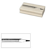 Nr. 2 Potloodtip Rubber Art Stamp Rubberstempel (Gestempeld)