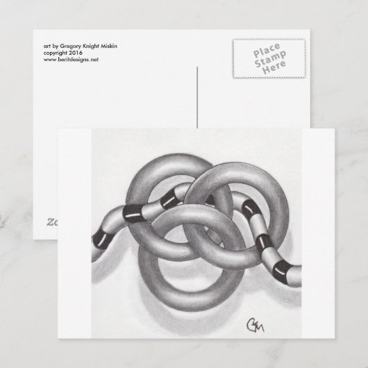 Nr. 31 gebonden ringen briefkaart (Voorkant / Achterkant)