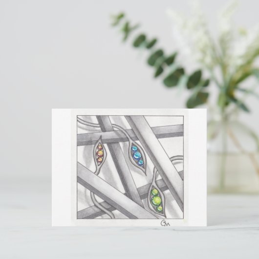 Nr. 34 balken briefkaart (Staand voorkant)