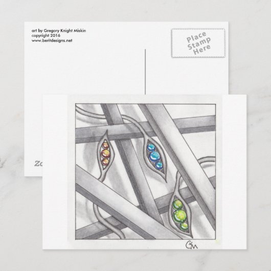 Nr. 34 balken briefkaart (Voorkant / Achterkant)