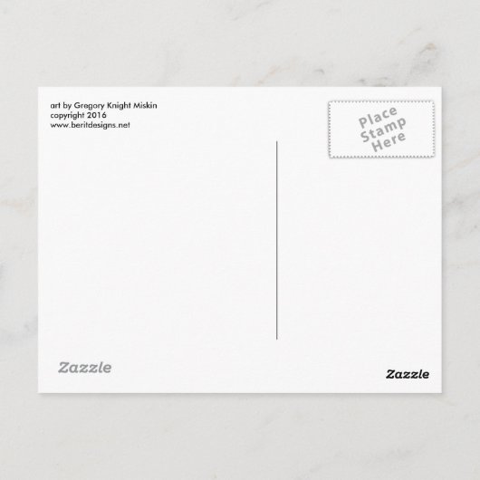 Nr. 37 Tropisch feest Briefkaart (Achterkant)