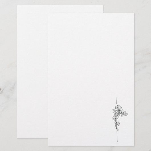 Nr. 3 Kromme op een Briefpapier (Voorkant / Achterkant)