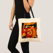 Nr. 5 - De Figuur 5 in Goud door Demuth Tote Bag (Voorkant (product))