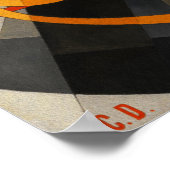 Nr. 5 Schilderen - De afbeelding 5 in Gold by Demu Poster (Hoek)