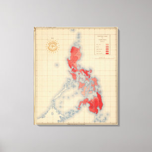 Nr. 6 Distributietemperaturen Canvas Afdruk