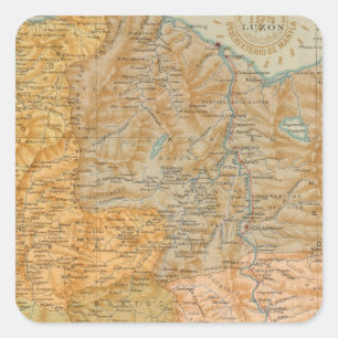 nr. 7 Luzon Vierkante Sticker