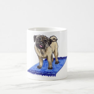Nr.98 Pug op een Rug op een Mok