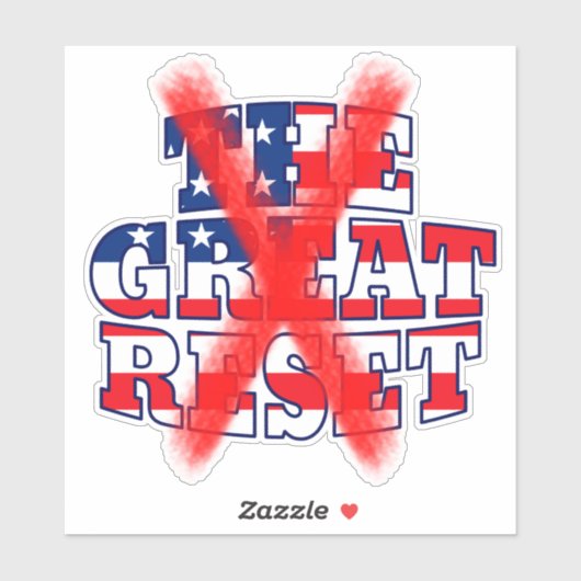 Nr. AAN GROTE RESET Sticker (Vel)