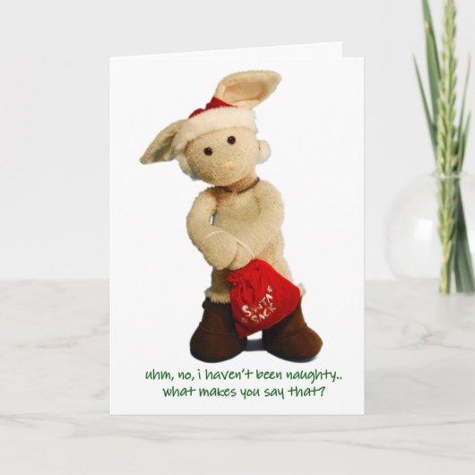 nr, ben ik niet ongehoorzaam. geweest. Kerstkaart Feestdagen Kaart (Voorkant)