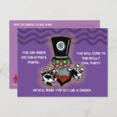 NR. HYPNO PARTIJINVITATIE door Jetpackcorps Briefkaart (Voorkant / Achterkant)