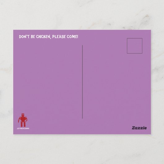 NR. HYPNO PARTIJINVITATIE door Jetpackcorps Briefkaart (Achterkant)