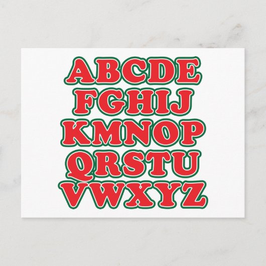 Nr. L Feestdagenkaart (Voorkant)