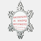nr. L. "Joke" (noel) Tin Sneeuwvlok Ornament (Rechts)