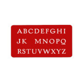 nr. L voor Kerst sticker (Voorkant)