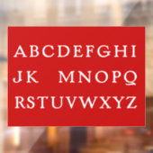 Nr. L voor kerstfeestdag Raamsticker (Vel 2)