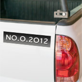 Nr. Obama 2012 NO.O.2012 Anti-Obama Bumpersticker (Op Truck)