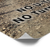 Nr UTurns NO het Draaien terug Poster (Hoek)
