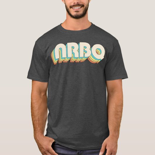 nrbq vintage kleur vriend t-shirt (Voorkant)
