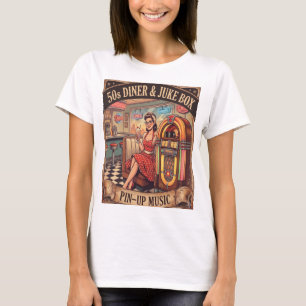 NRH 50s Diner & Jukebox Vintage Dames T-Shirt