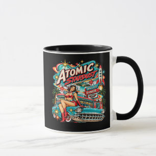 NRH Atomic Stardust – 1950s Space Age Diner Retro Mok