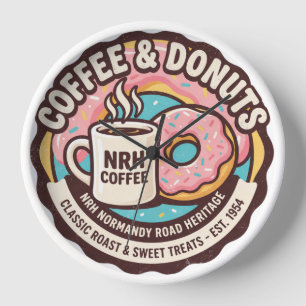 NRH Coffee & Donuts Vintage 1950s Diner Wandklok