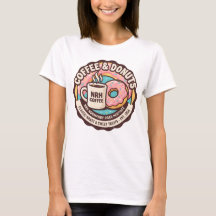NRH Coffee & Donuts Vintage Diner Dames T-Shirt