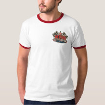 NRH Garage Vintage Hot Rod Pin-Up Heren Ringer T-S