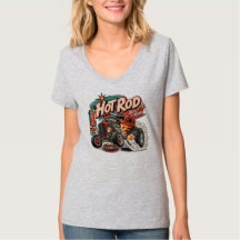 NRH Hot Rod Born to Run Vintage Dames T-Shirt