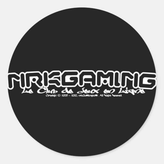 nrkGaming CJL-2011WT Ronde Sticker (Voorkant)