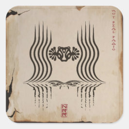 NRR VIERKANTE STICKER