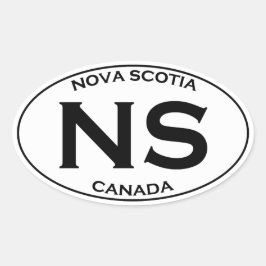NS Nova Scotia Ovale Logo Sticker