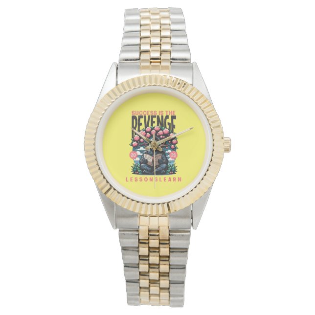 N's Two Tone Success Wraak Lessen Leren Horloge (Voorkant)