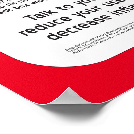 NSAIDs Gevaren van het Poster van de Kieuwen van d (Hoek)