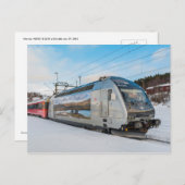 NSB El. 18 2242 Elektrische locomotief bij Dombas Briefkaart (Voorkant / Achterkant)