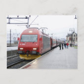 NSB Elektrische locomotief EL 18 bij Lillehammer Briefkaart (Voorkant)