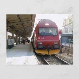 NSB Elektrische locomotief El 18 in Trondheim Cent Briefkaart