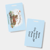 NSD 2025 Bagagelabel Badge (Voor- en achterkant)