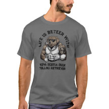 NSDR-hond, gespierd, getatoeëerd, bodybuilder