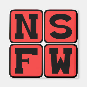 NSFW Internet Jargon Niet Geschikt Voor Werk Grapp Magneet