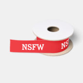NSFW Not Safe For Work Satijnen Lint (Spoel)