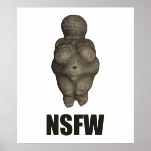 NSFW Prehistorische Venus Figurus Poster